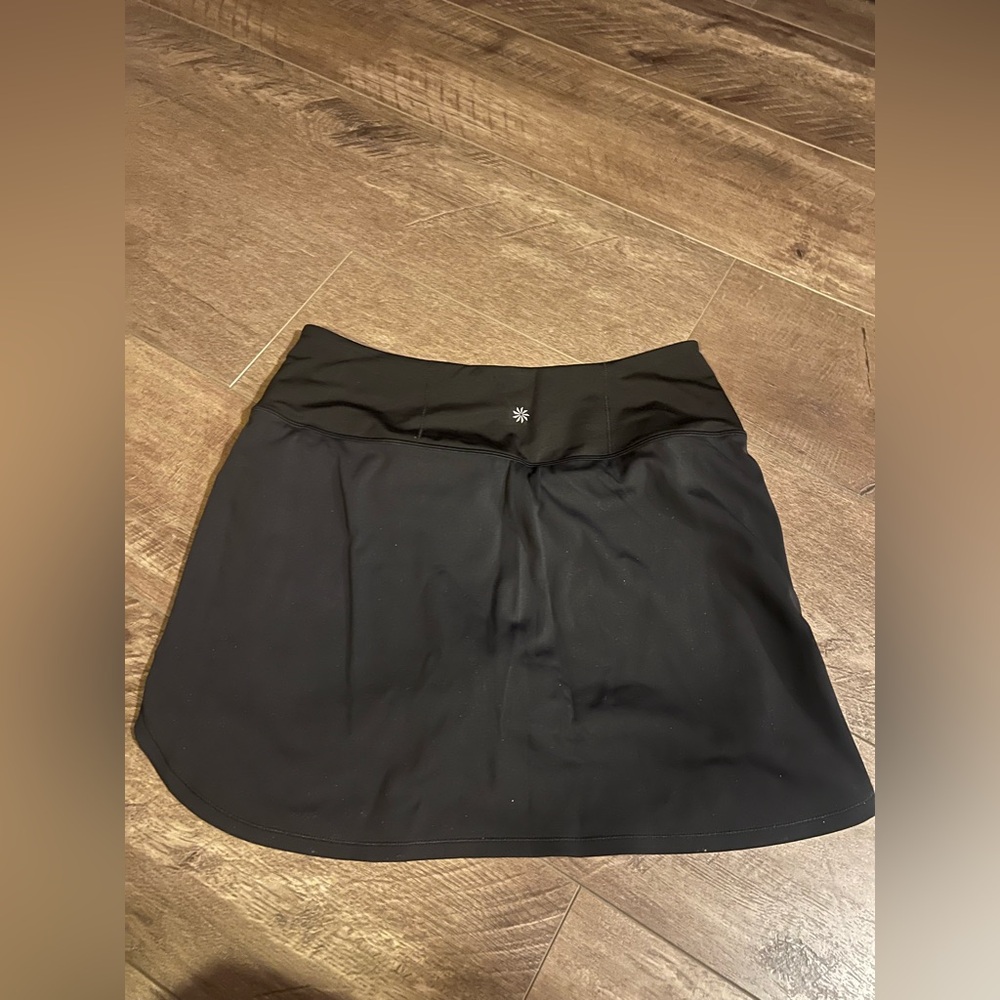 Athleta Women's Fairway Golf 16" Skort Black M Zippered Side Pockets - Picture 2 of 6